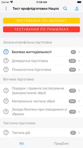 Тест профпідготовки Нацполіції screenshot 0
