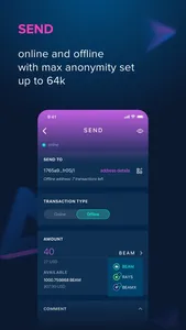 Beam Privacy Wallet screenshot 2