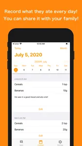 Solid Food Diary screenshot 0