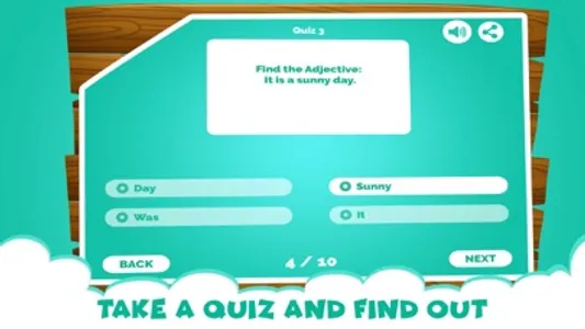 Learning Adjectives Quiz Games screenshot 1