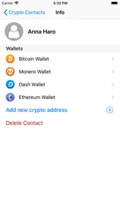 Crypto Contacts screenshot 1