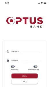 Optus Bank Mobile Banking screenshot 0