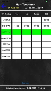 E Wochenplan screenshot 2