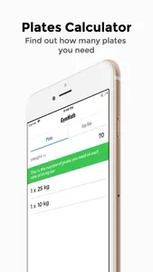 GymMath - Plates & 1RM Calc screenshot 0