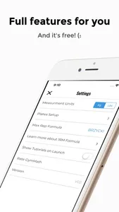 GymMath - Plates & 1RM Calc screenshot 2