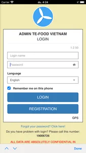 Admin TE-FOOD Vietnam screenshot 1