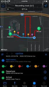RouteNote+ screenshot 9