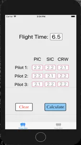 P3 Flight Time Calculator screenshot 1