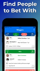 WagerLab - Sports Betting Game screenshot 1