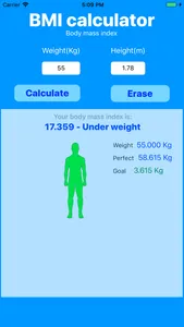 BMI IMC calculator screenshot 2