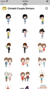 Cohabit Couple Stickers screenshot 2