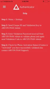 ARCON Authenticator screenshot 2