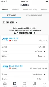 ATP PlayerZone screenshot 2