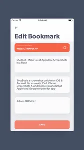 Bookmarker screenshot 3