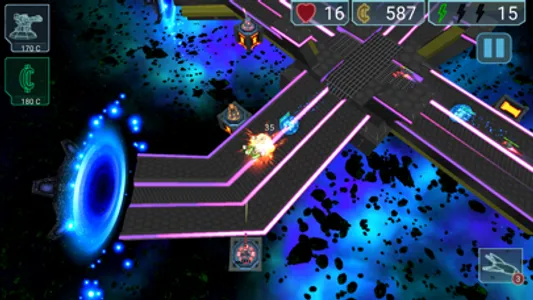 Neon Defenders - Tower Defense screenshot 2