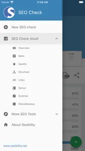 Seobility SEO Check screenshot 2