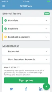 Seobility SEO Check screenshot 9