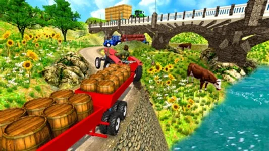 Tractor Trolley Farming Game screenshot 1