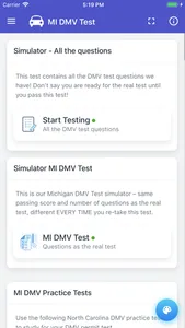MI DMV Test screenshot 2