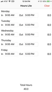 Hours Lite - Hours Calculator screenshot 1