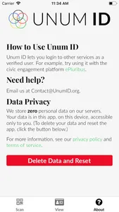 Unum ID screenshot 2