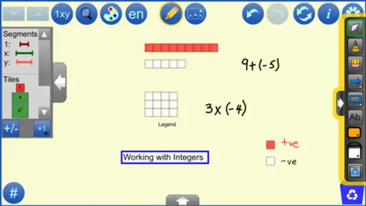 Algebra Tiles by mathies screenshot 1