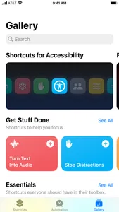 Shortcuts screenshot 2