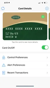 CFB Card Control App screenshot 0