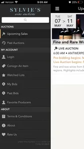 Sylvie's Wine Auctions screenshot 0