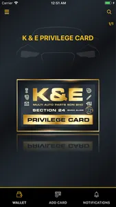 K & E PRIVILEGE CARD screenshot 0