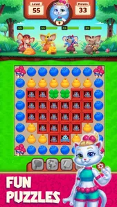 Cat Heroes - Match 3 Puzzles screenshot 0