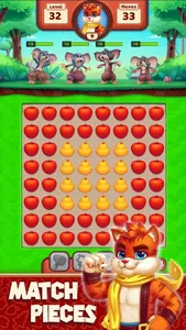 Cat Heroes - Match 3 Puzzles screenshot 1