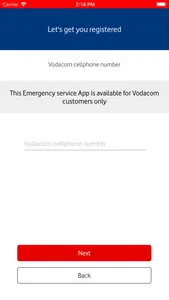 Vodacom 112 screenshot 1