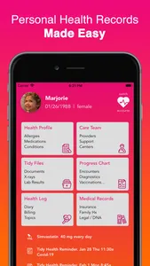 Tidy Health PHR screenshot 0