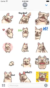 Animated Funny French Bulldog screenshot 1