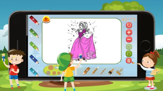 PrincessColoringBooksLearning screenshot 2