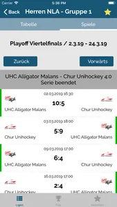 Floorball Results screenshot 2