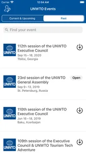 UNWTO Events screenshot 1