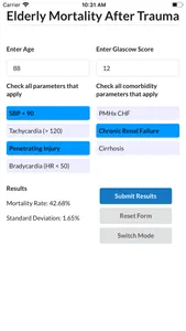 Elderly Mortality After Trauma screenshot 1