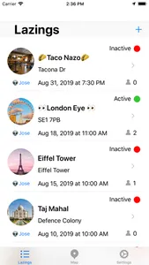 Meet people or contacts on map screenshot 1