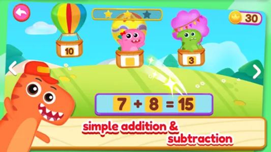 Dino School Kids Math Game +- screenshot 0