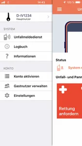 Dialog Unfallmeldedienst screenshot 1