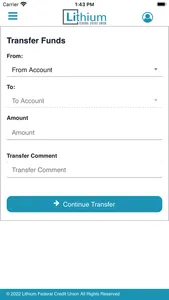 Lithium FCU Mobile Banking screenshot 2