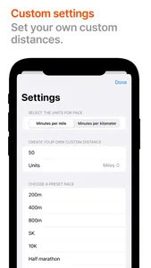 Paces: Running pace calculator screenshot 2