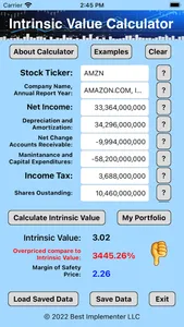 Intrinsic Value Calculator OE screenshot 0