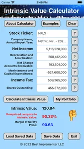 Intrinsic Value Calculator OE screenshot 7