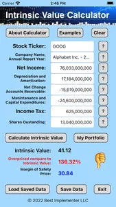 Intrinsic Value Calculator OE screenshot 8