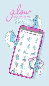 Glow The Unicorn Stickers screenshot 0