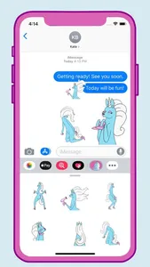 Glow The Unicorn Stickers screenshot 2