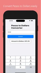 Pesos to Dollars screenshot 0